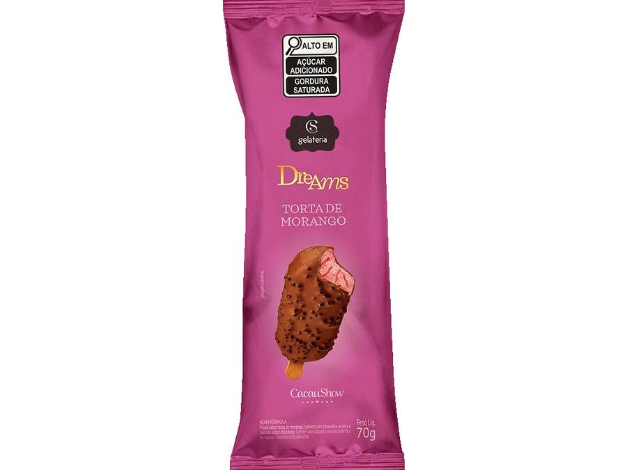 Sorvete Dreams Torta de Morango 70g