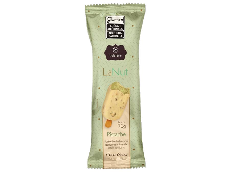 Sorvete Lanut Coberto Pistache 70g