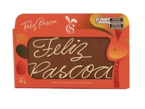 Tablete ao Leite Feliz Páscoa - Chocoarte Cacau Magia 40g