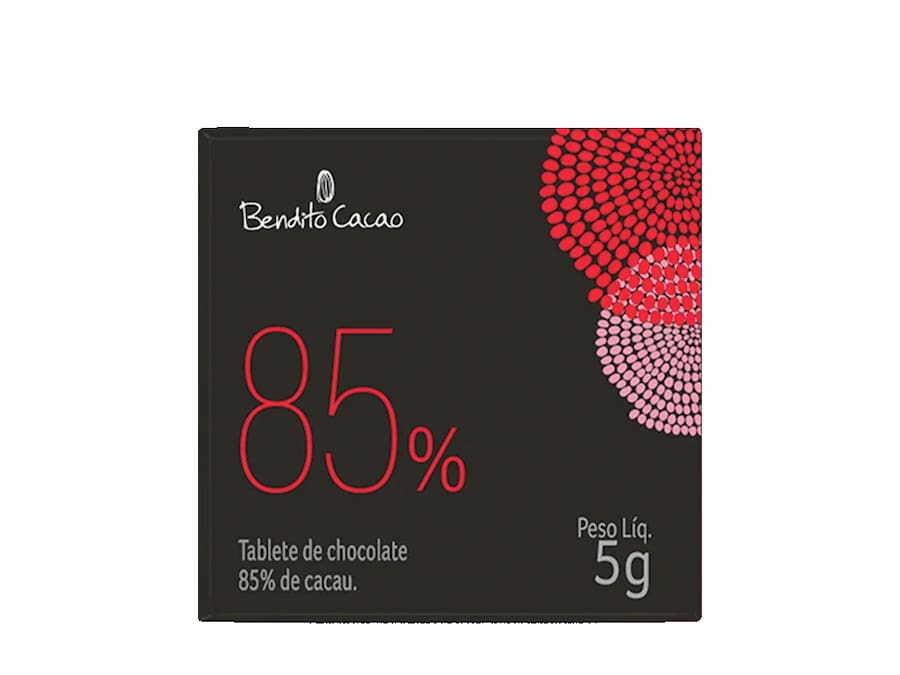 Tablete Bendito Cacao de Chocolate 85% Cacau 5g