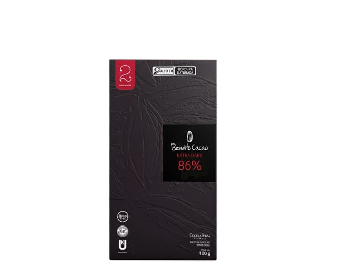 Tablete Bendito Cacao de Chocolate 86% Cacau 100g