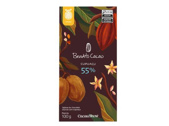 Tablete de Chocolate Bendito Cacao 55% com Cupuaçu 100g