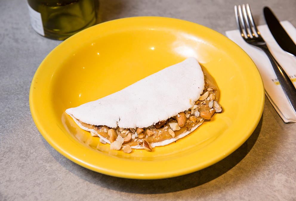 Tapioca de doce de leite