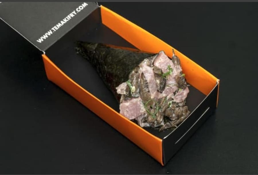 Temaki Atum com Shimeji EM DOBRO