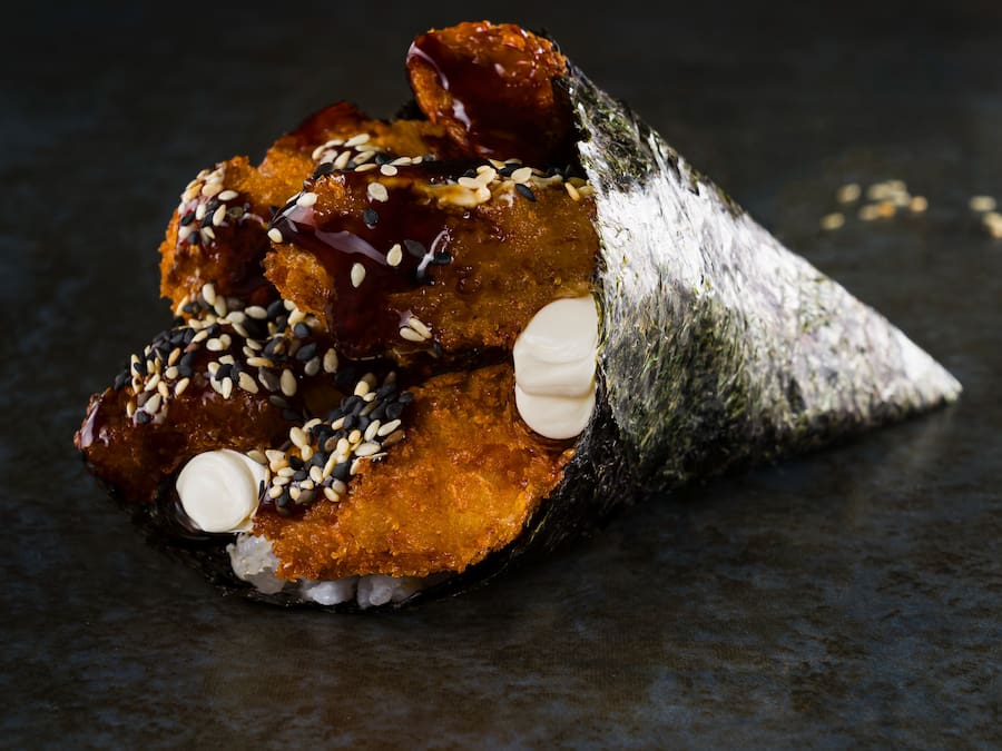 Temaki de Camarão Empanado