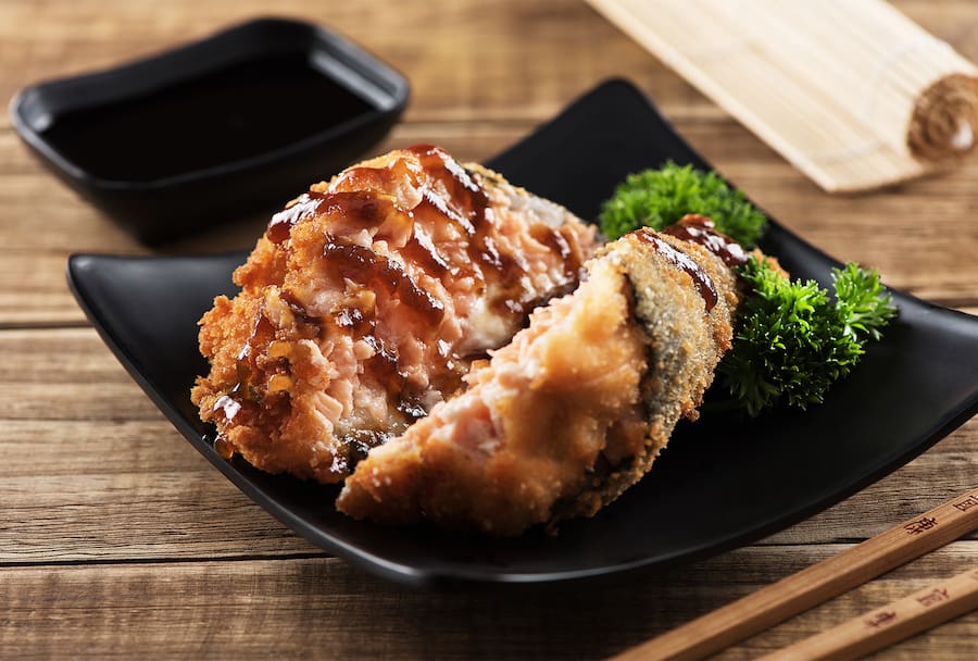 Temaki Hotzão Salmão filadélfia - Esquenta Black