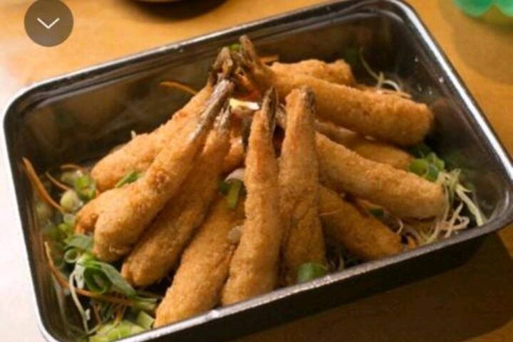 Tempurá de camarão