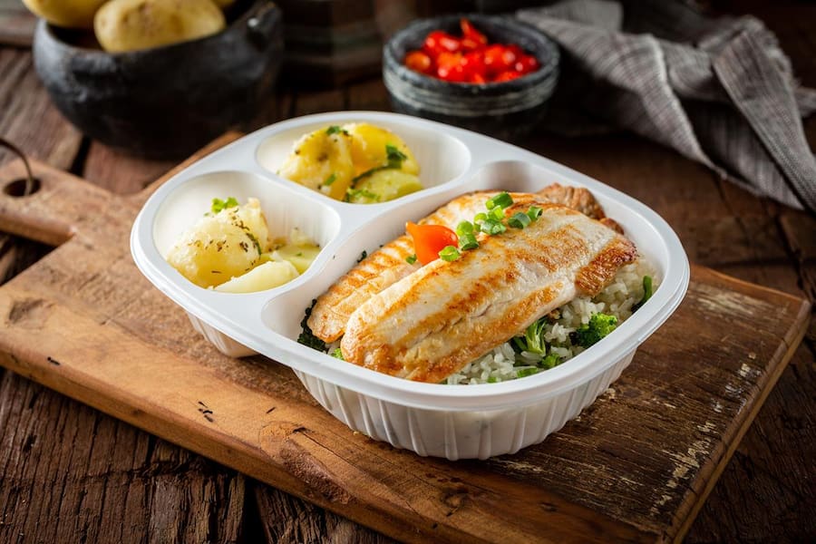 Tilápia grelhada ou empanada