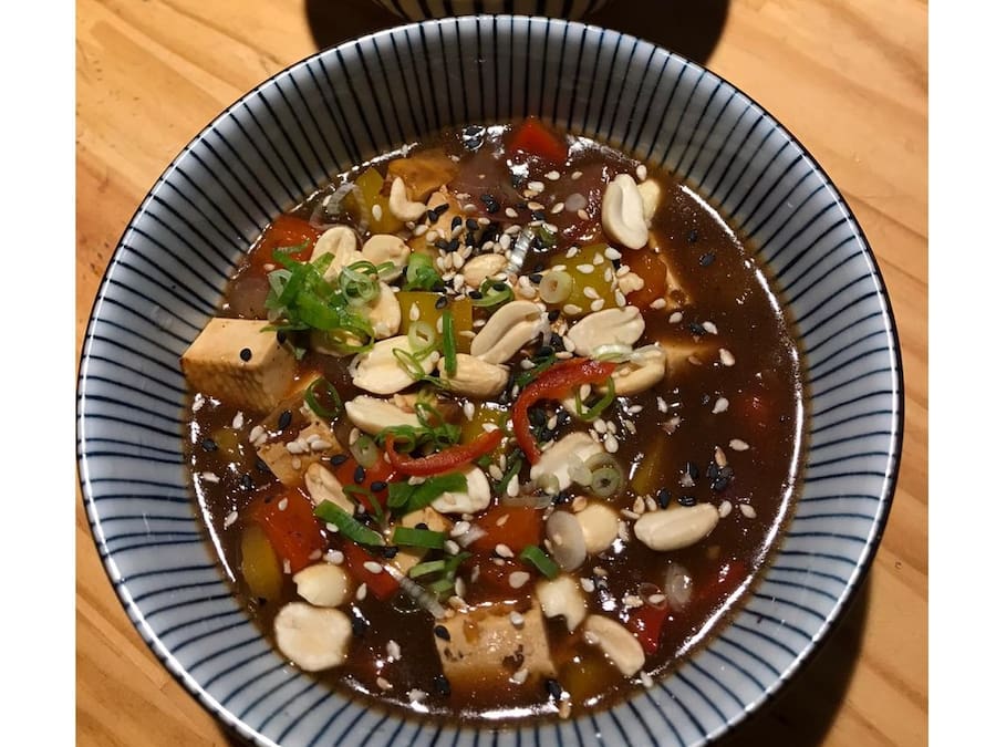 Tofú Xadrez (Gluten Free)