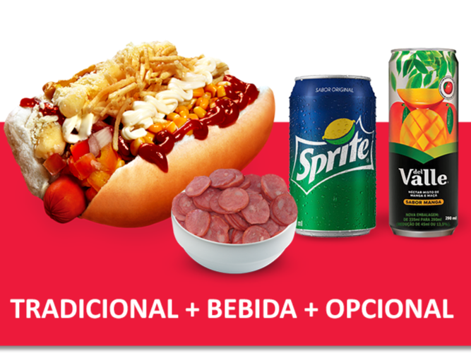Tradicional + Bebida + Opcional