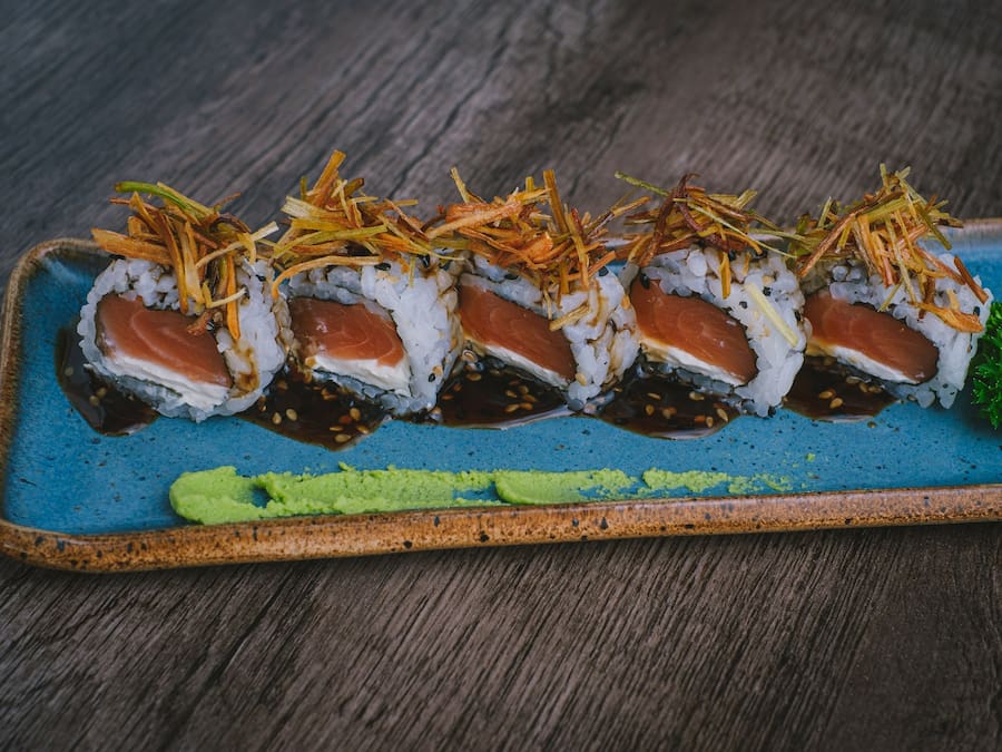 Uramaki Salmão Alho Poró (5 und)