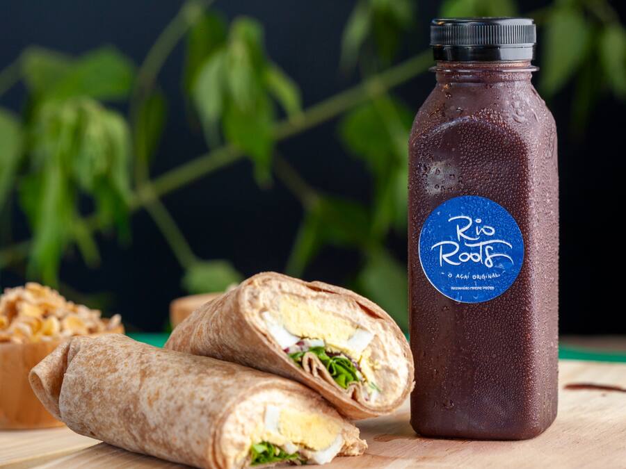 Wrap + Suco de Açaí 300ml