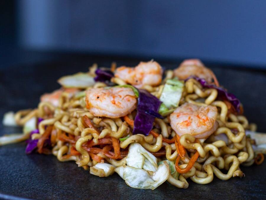 Yakisoba de Camarão